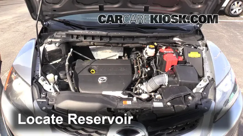 2011 Mazda CX-7 Sport 2.5L 4 Cyl. Líquido limpiaparabrisas Agregar líquido